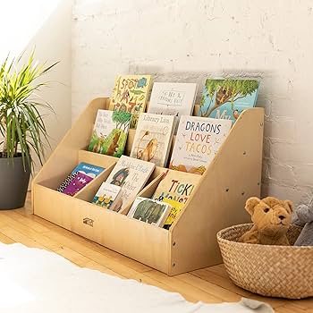Amazon.com: ECR4Kids 5-Compartment Easy to Reach Book Display